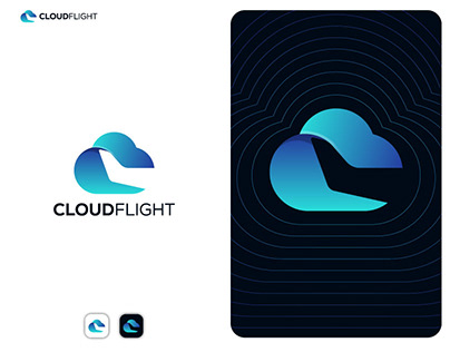 Cloud Flight Logo design