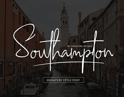 SOUTHAMPTON SIGNATURE - FREE SCRIPT FONT