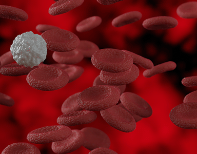 Animated red and white cells