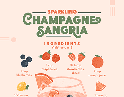 Sparkling Champagne Sangria, Infografía