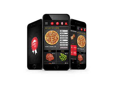 Pizza Hut UI mockups