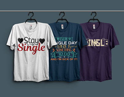 Single Day Typography T-shirt design Project.