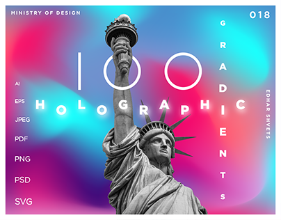 100 HOLOGRAPHIC GRADIENTS