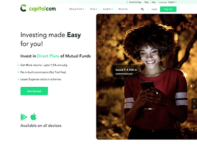 Capitalcom - Landing Page Design