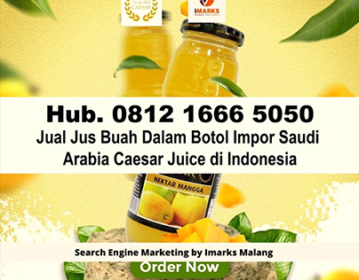 Jus Buah Dalam Botol Impor Saudi Arabia Caesar Juice