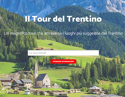 "Il tour del Trentino" Landing Page