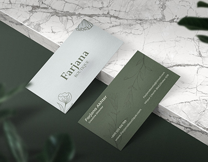 Floral Luxury Business Card