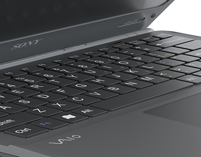 Product 3D Modeling | VAIO laptop