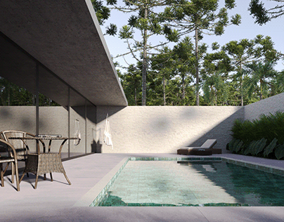Pool exterior design study.