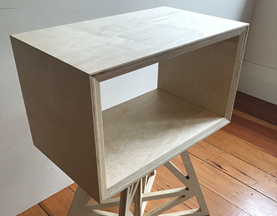 Birch Ply bedside table