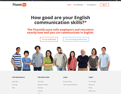 Web Design for Fluent-IQ