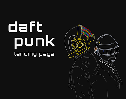 Web design concept Daft Punk