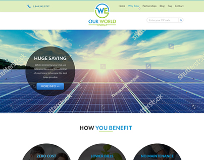 Solar Power Website Design