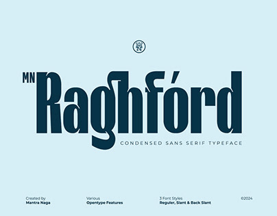 MN Raghford - Condensed Sans Serif Typeface
