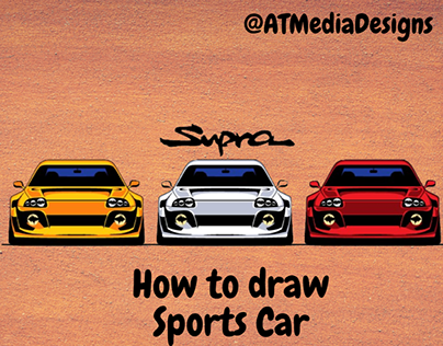 How to draw Supra Car in MS Paint