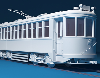 Tram (tramway) 3d model / Work in Progress