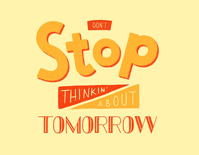 Don't Stop Typography