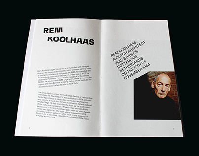 Rem Koolhaas | Editorial Design
