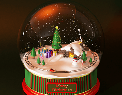 3D Christmas Snowglobe Motiongraphics