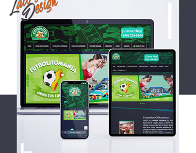 Diseño de Pagina Web para Futbolin.mx