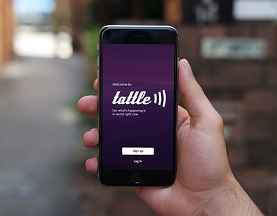 Tattle Social network, Mobile mockup, UI Design