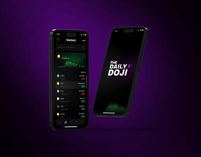 The Daily Doji- Cryptocurrency App Concept