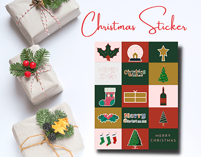Personalized 30 Christmas Sticker