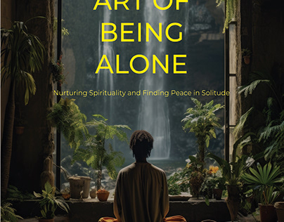 "The art of Being Alone" Book cover Design