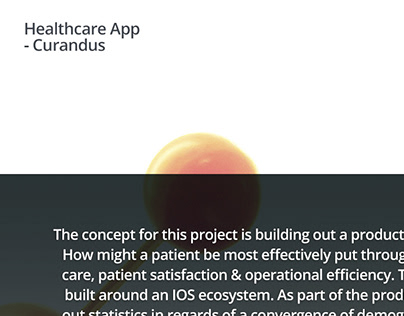 Healthcare App - Curandus