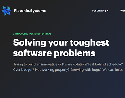 Platonic.Systems Web Copy
