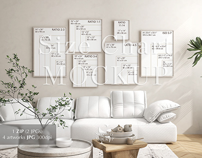 Frame Size Chart | Living Room