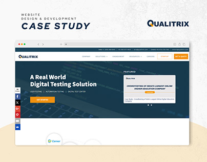 Qualitrix Website - Ui/Ux Design