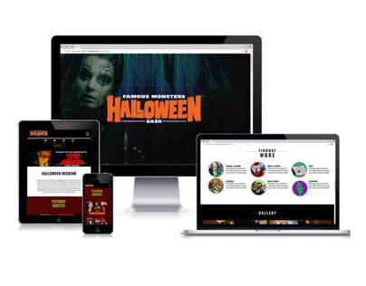 Web Design| Halloween Bash