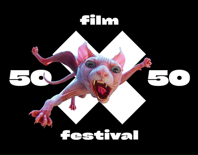 50x50 film festival identity
