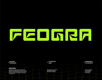 Feogra - Futuristic Typeface