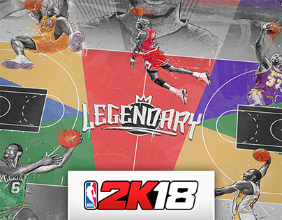 NBA 2K18 "Legendary Court" Design