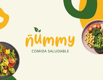 ñummy COMIDA SALUDABLE - Diseño de identidad