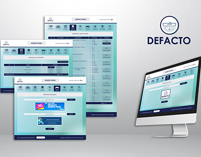 Defacto Logo & Dashboard