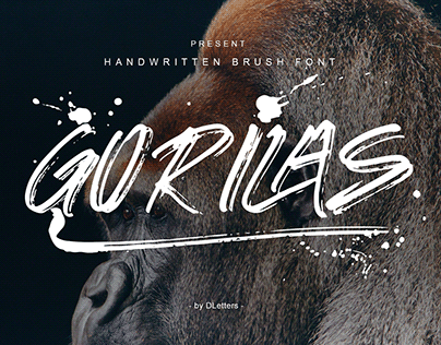 Gorilas Hand Brush Font