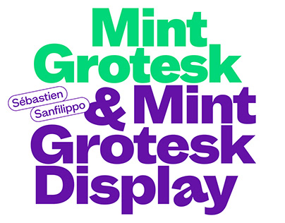 Mint Grotesk Typeface