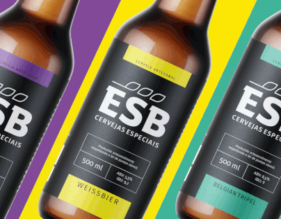 ESB Cervejas Especiais // marca gráfica e rótulos