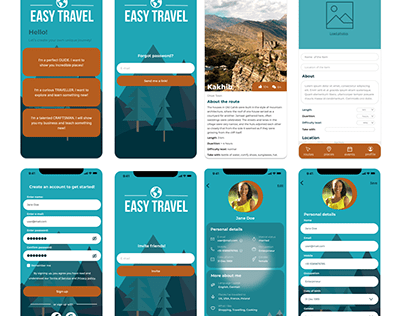 UX/UI travel app concept