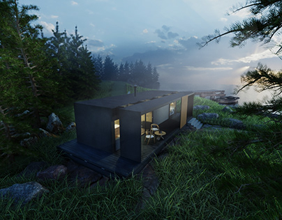 Modular House/ Cabins on the lake