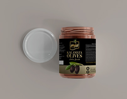 kalamata olive label design