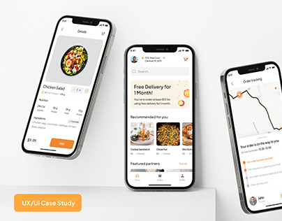 UX/UI Case Study - Food Delivery App