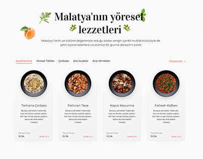 Malatya Gastronomi Web Site Design