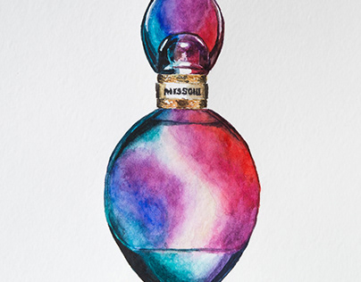 Missoni Perfume Watercolour Illustration