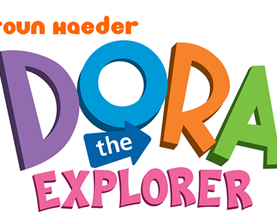 Dora the Explorer logo with Haroun Haeder logo