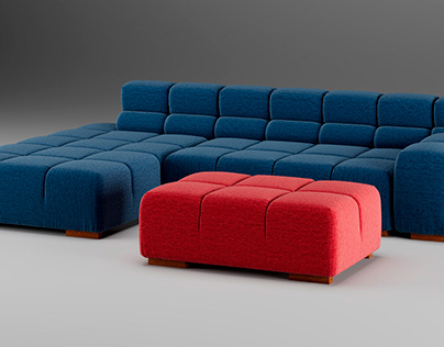 modeling and visualization of the Tufty Time sofa