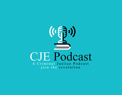 CJE Podcast A Criminal justice podcast logo design